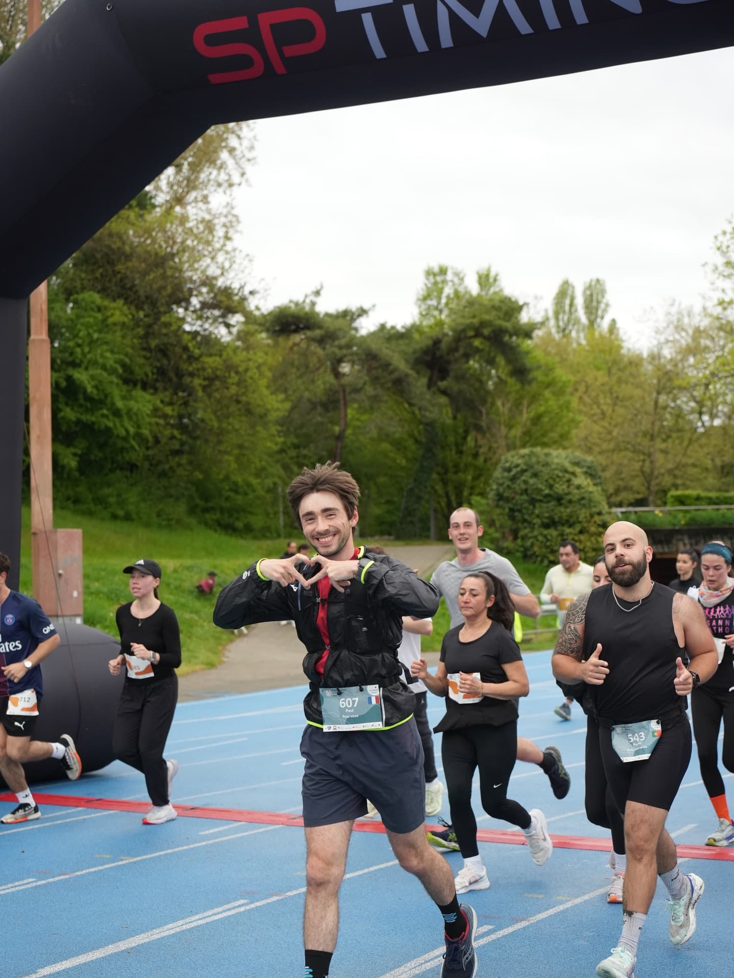 Läuferin beim Lauf gegen Leukämie